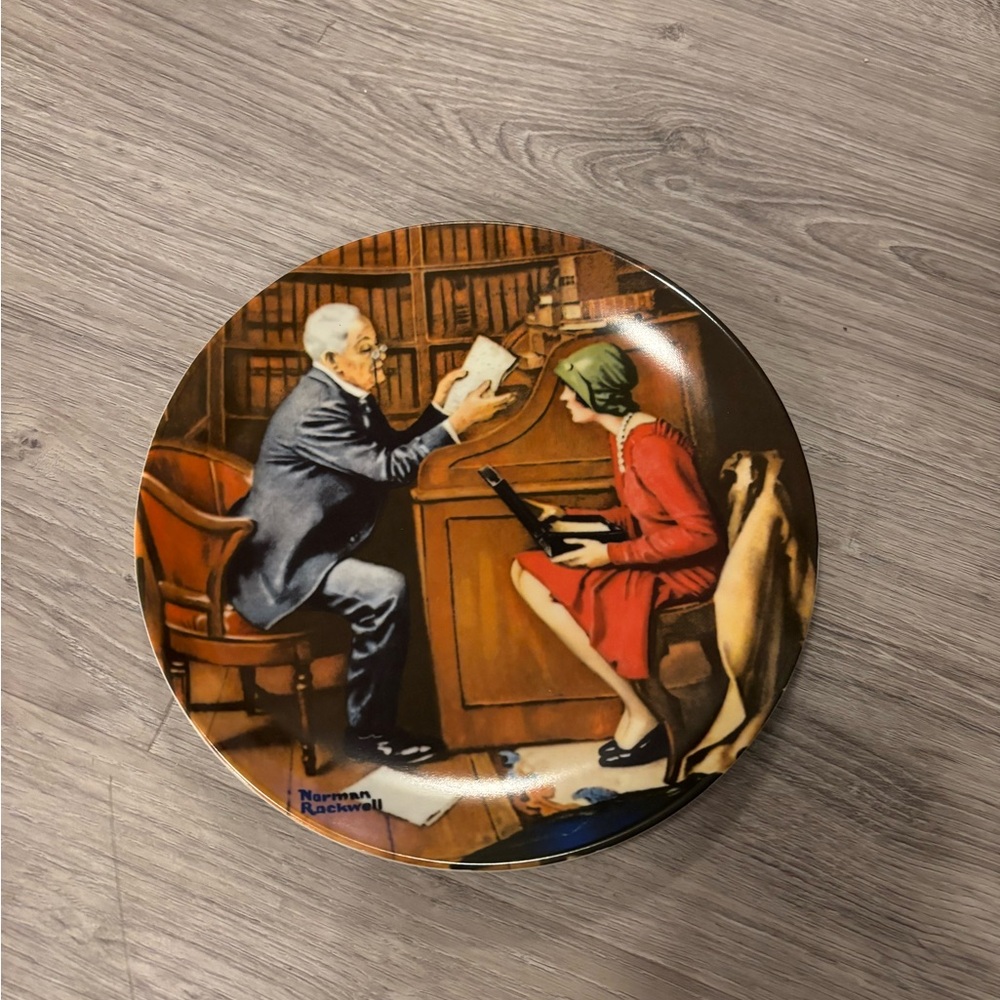 Collective Plate “The Professor” by Norman Rockwell